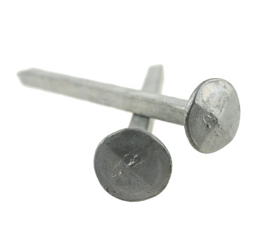 Chiodi forgiati in acciaio galvanizzato a testa diamante L : 50 mm - Ø 10 mm