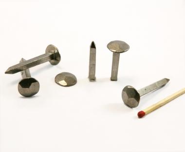 Chiodi forgiati in acciaio lucido a testa martellata (100 chiodi) L : 30 mm  - Ø 11-12 mm