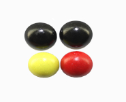 Bullette tappezzeria verniciate di nero, rosso, giallo  (1000 chiodi) 