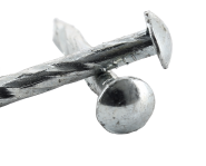 Chiodi in acciaio zincato a testa tonda e gambo elicoidale Ø 2.7 mm L : 25 mm - Ø 2.7 mm