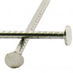 Chiodi in acciaio inox a gambo dentellato e testa piana Ø 3.9 mm 